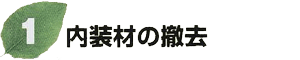 内装材の撤去